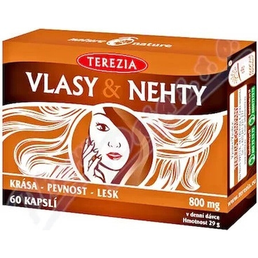 TEREZIA HAIR & NECHTY 1×60 cps, complément alimentaire