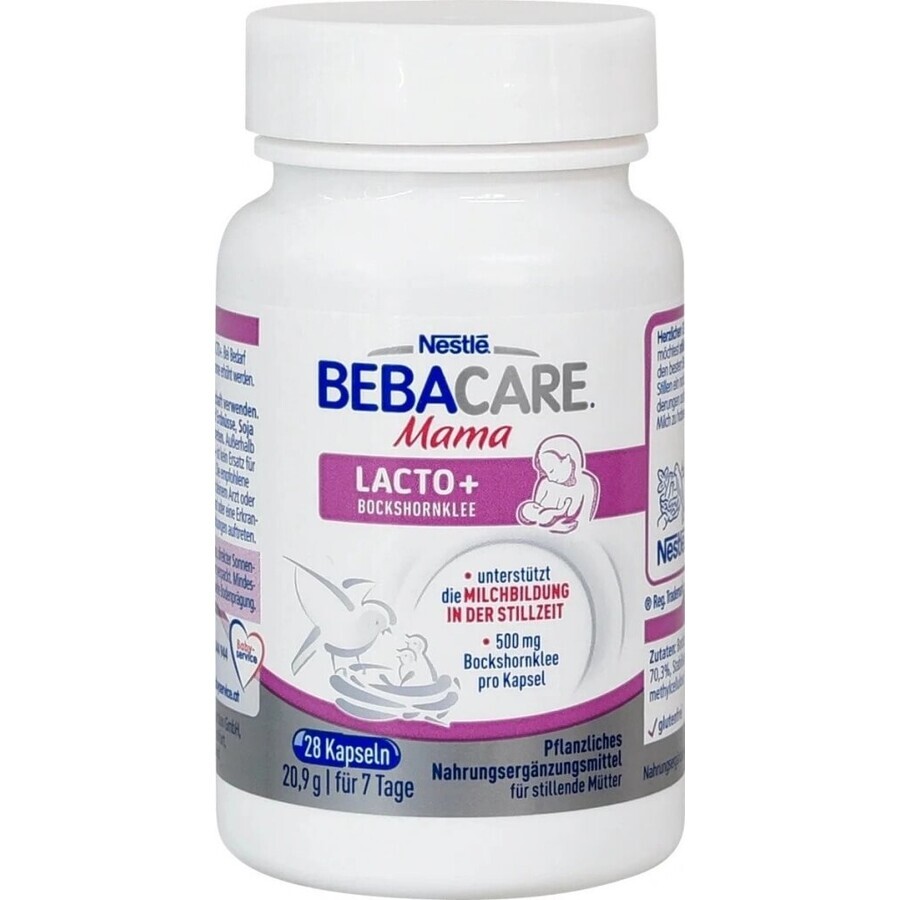 BEBACARE Fenugrec Mama Lacto+ 1×28 pcs, supplément nutritionnel pour les mamans qui allaitent