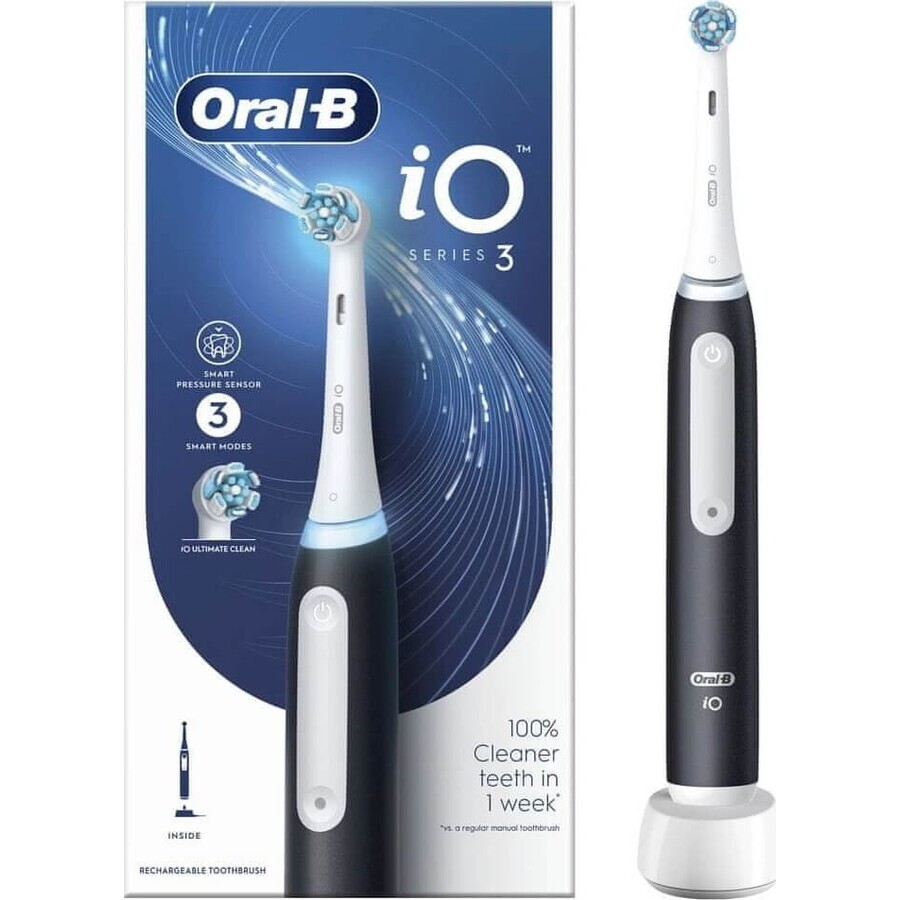 Oral B Oral B EK iO Series 3 Black 1×1pcs, brosse à dents électrique