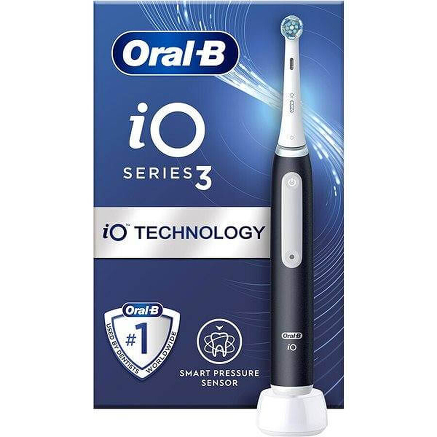 Oral B Oral B EK iO Series 3 Black 1×1pcs, brosse à dents électrique