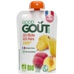 Good Gout Pesca biologica con pera 1×120 g, tasca pesca con pera