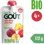 Good Gout Pesca biologica con pera 1×120 g, tasca pesca con pera