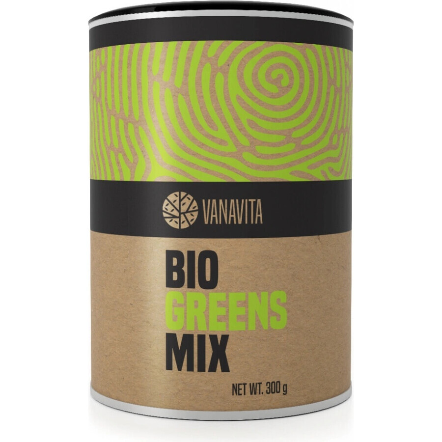 GYMBEAM VANAVITA VANAVITA BIO GREENS MIX 1×300g, mezcla de superalimentos verdes