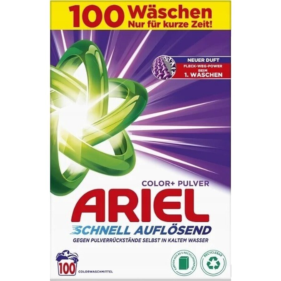 Ariel Powder 6kg / 100PD Colour+ 1×6 kg, poudre à laver