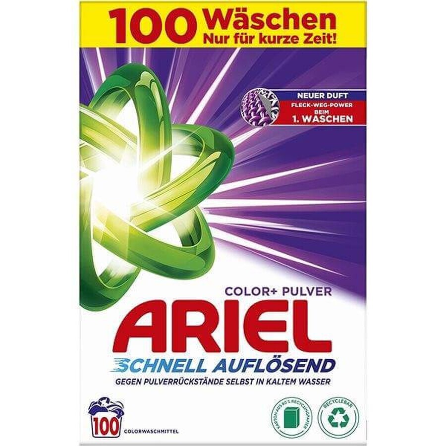 Ariel Powder 6kg / 100PD Colour+ 1×6 kg, poudre à laver