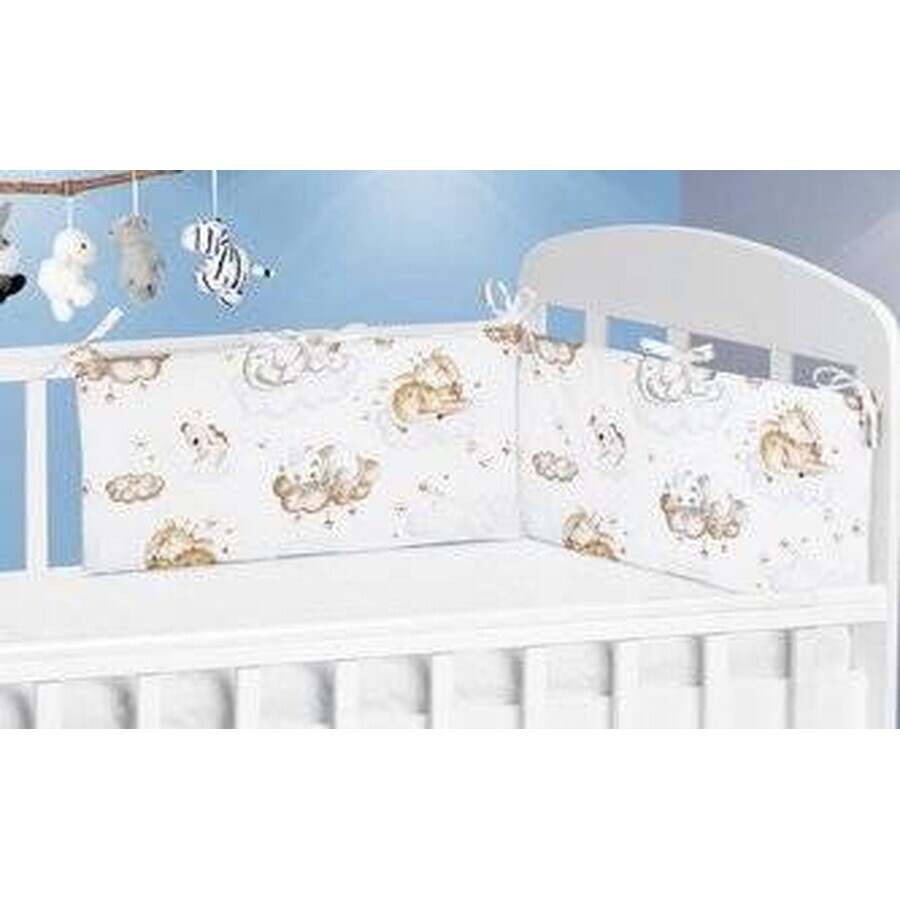 Crib blanket 111/024 animals on a cloud 60x28cm 1×1 pc, crib blanket