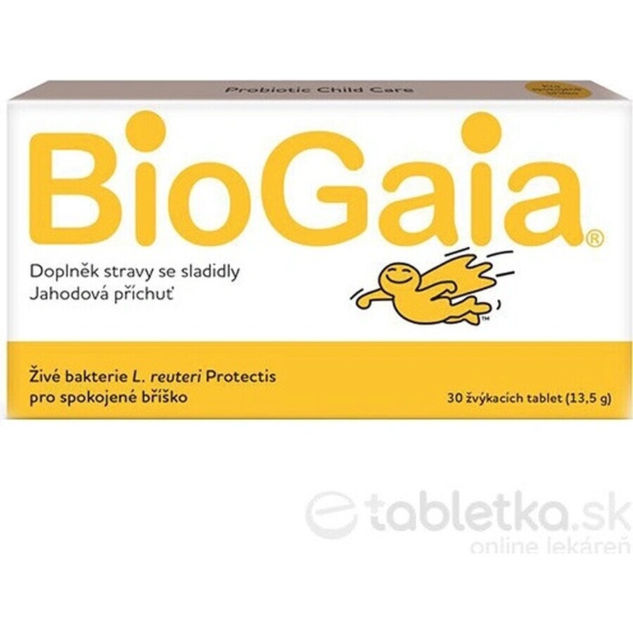 BioGaia ProTectis 1×10 pièces, comprimés à croquer - goût fraise