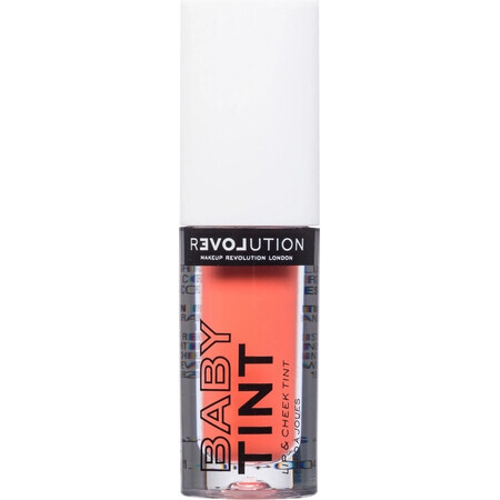 Revolution Relove, Tinte de Labios y Mejillas Baby Tint Coral, 1×1,40 ml, colorete