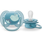 Philips AVENT Sucette Ultrasoft Premium 6-18m bleu 1 pièce 1×1 pièce, sucette