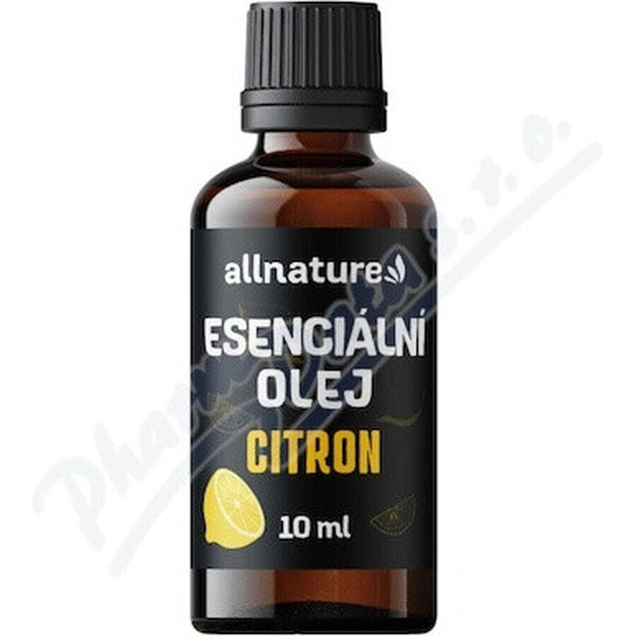 Allnature Aceite esencial de limón 1×10 ml, aceite esencial