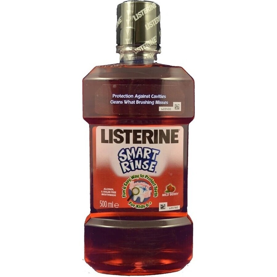 LISTERINE® SMART RINSE™ Bacău colutorio 1×500 ml, agua bucal.