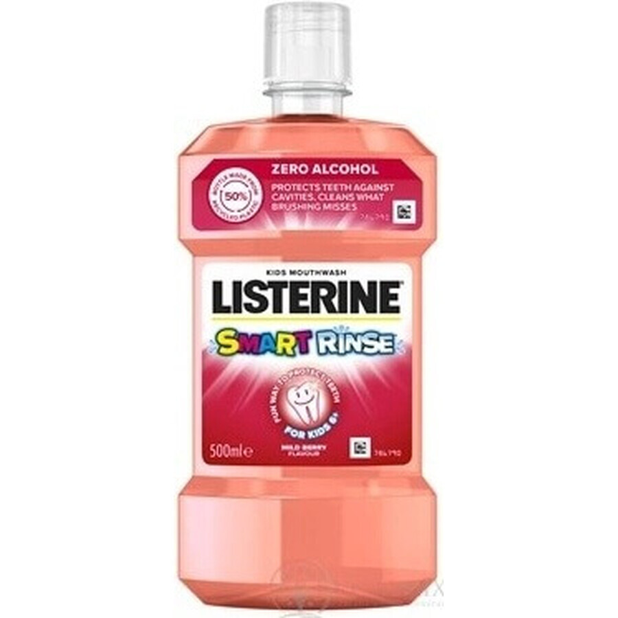 LISTERINE® SMART RINSE™ Bacău colutorio 1×500 ml, agua bucal.