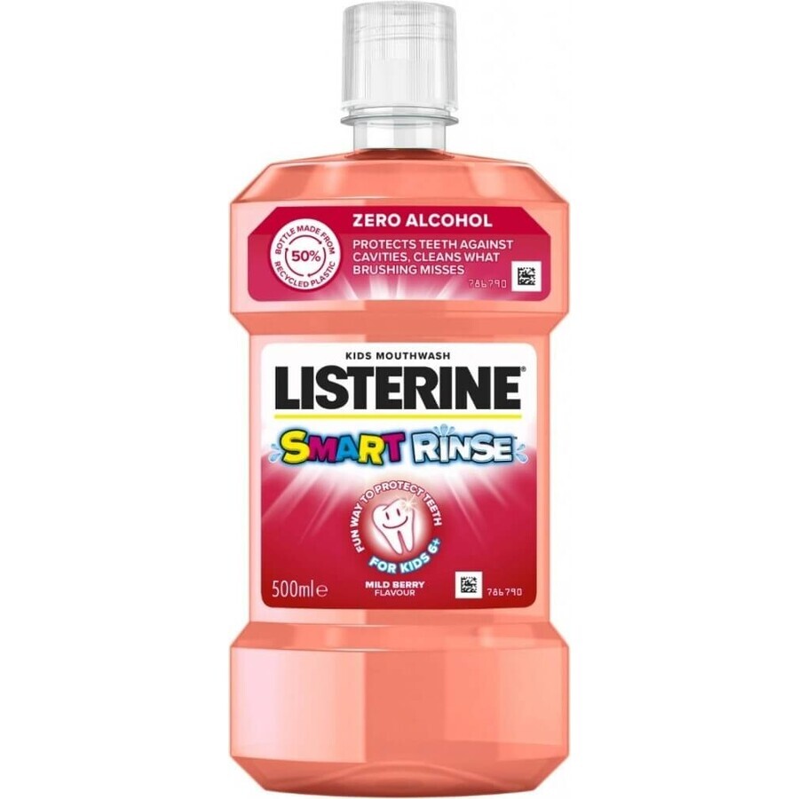 LISTERINE® SMART RINSE™ Bacău colutorio 1×500 ml, agua bucal.