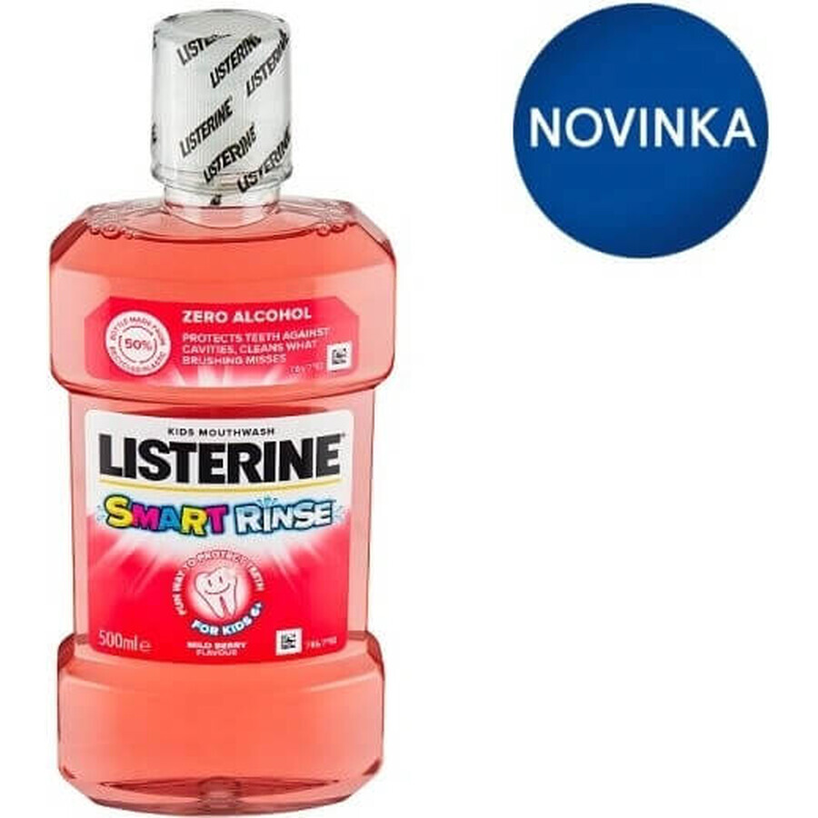 LISTERINE® SMART RINSE™ Bacău colutorio 1×500 ml, agua bucal.