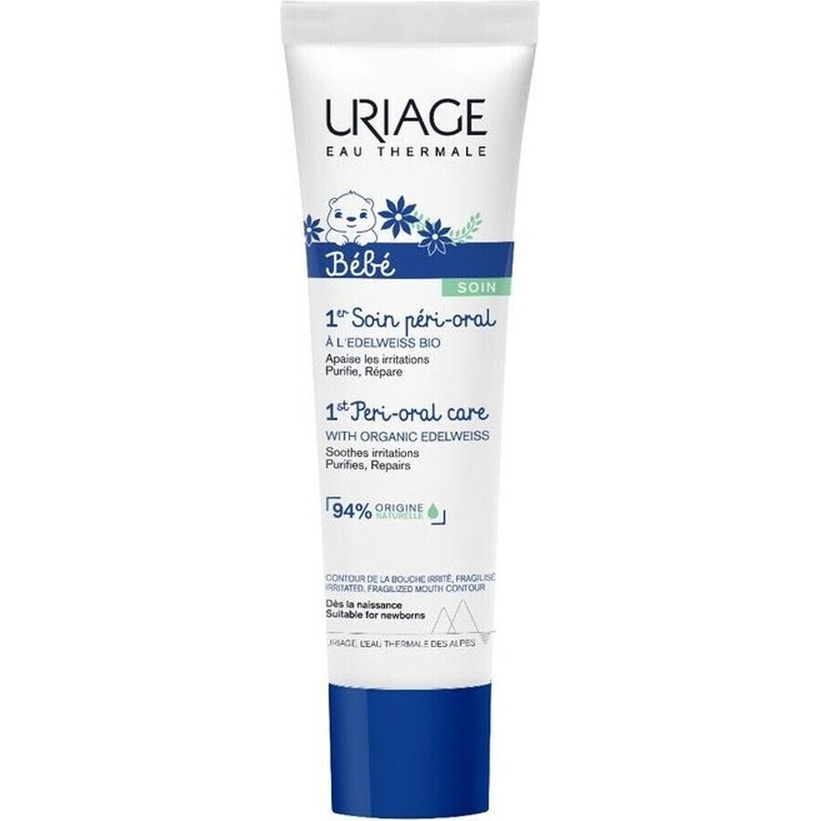 URIAGE BÉBÉ 1st Peri-Oral Care, 30ml 1×30ml, lindernde Creme für Baby-Dehnungsstreifen