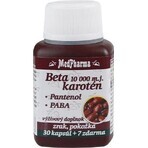 MedPharma BETAKAROTEN 10 000 m.j.+Panthénol +PABA 1×37 cps, complément alimentaire