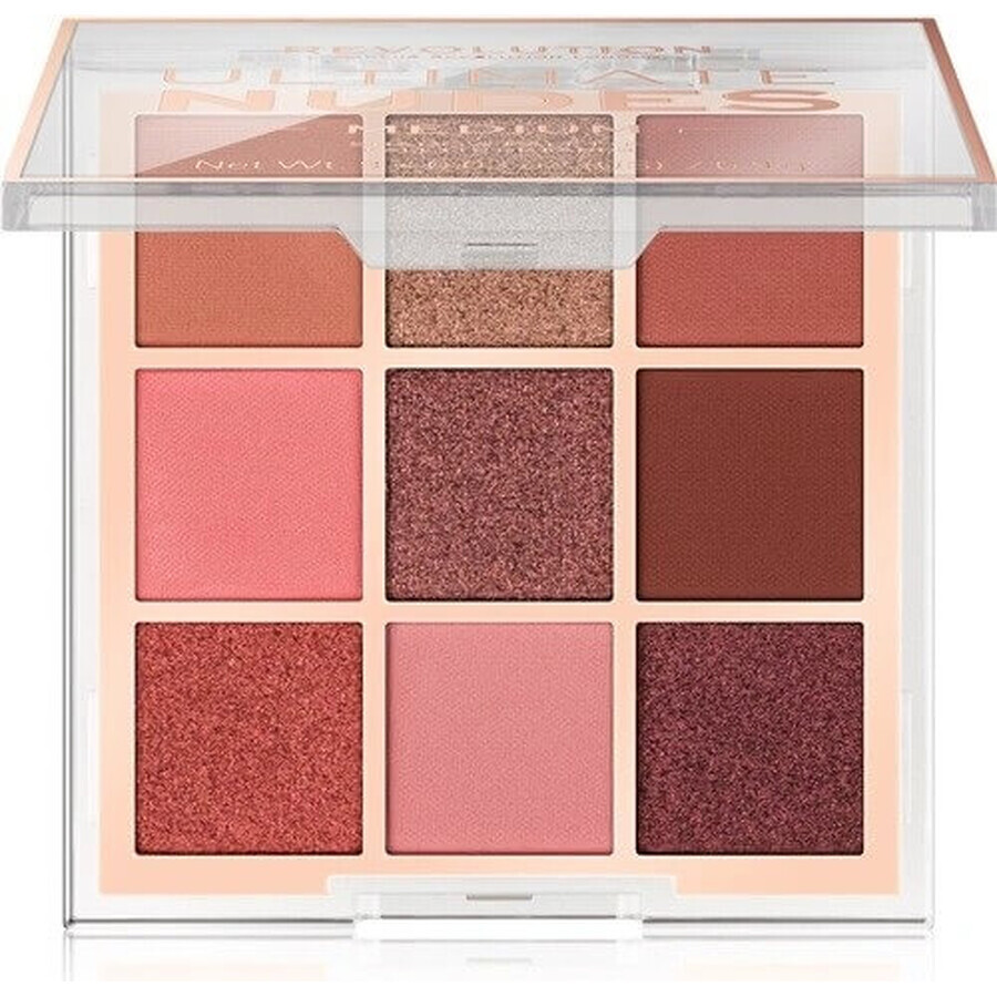 Revolution, Ultimate Nudes Medium, paleta de sombras de ojos 1×0,90 g, paleta de sombras de ojos