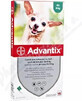 Advantix Spot-on pour les chiens jusqu&#39;&#224; 4 kg 4&#215;0,4 ml, pipette