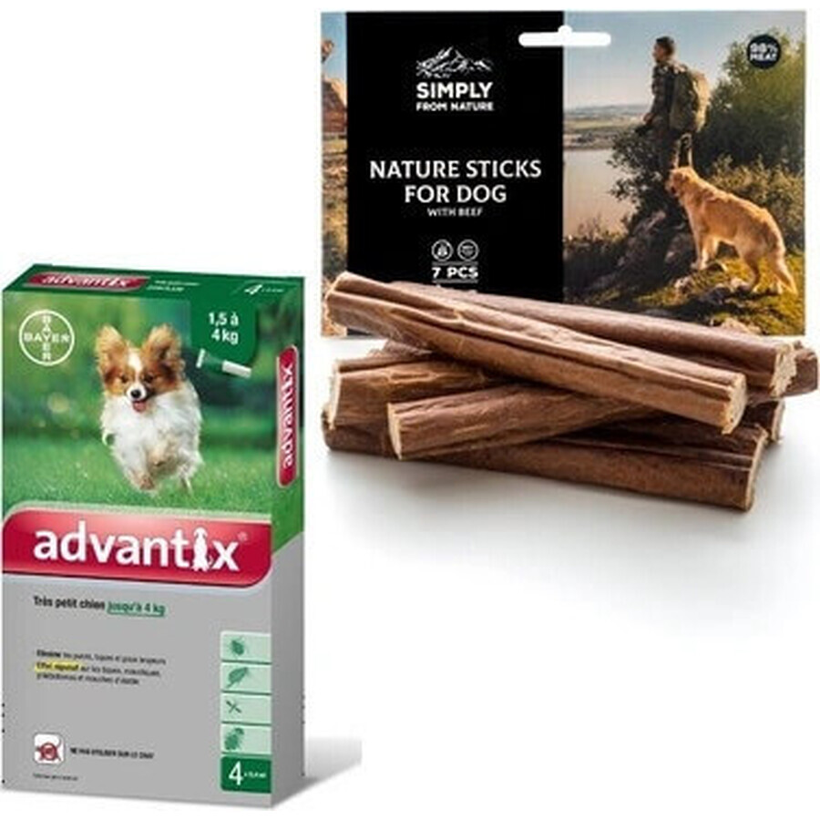 Advantix Spot-on für Hunde bis zu 4 kg 4×0,4 ml, Pipette