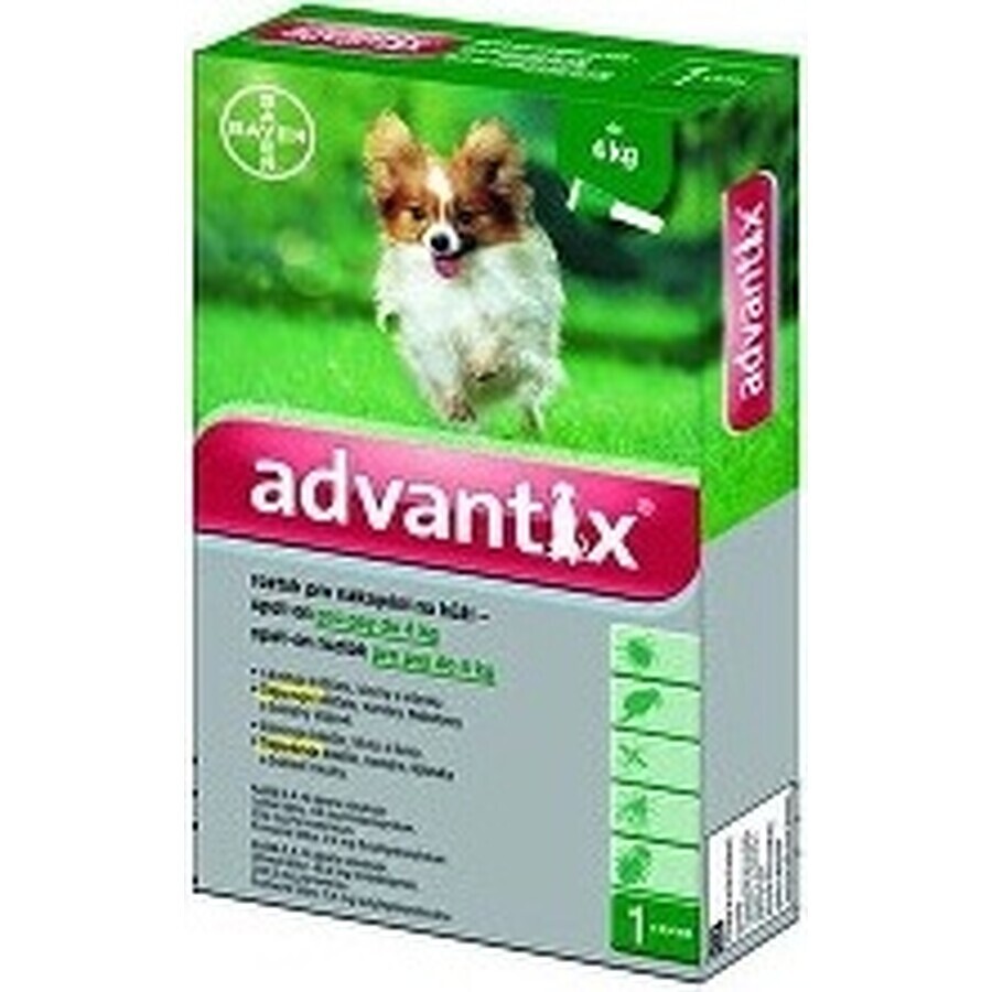 Advantix Spot-on für Hunde bis zu 4 kg 4×0,4 ml, Pipette