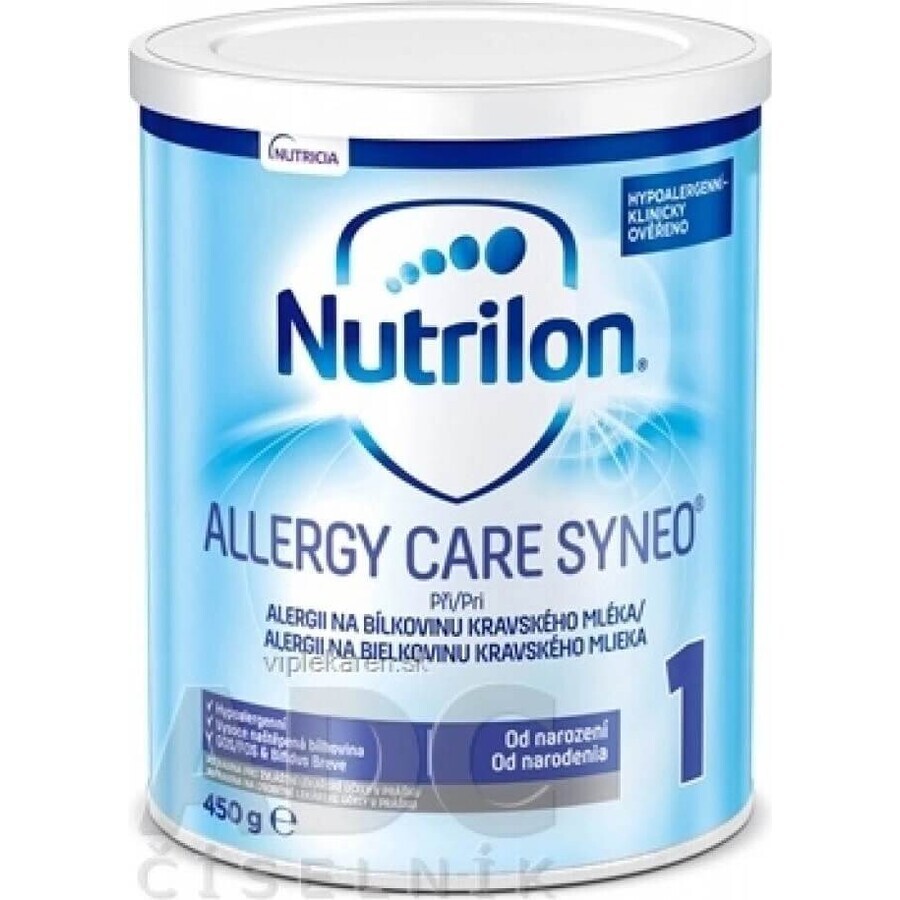 Nutrilon Allergy Care Syneo+ 1 1x450 g, latte speciale ipoallergenico per neonati