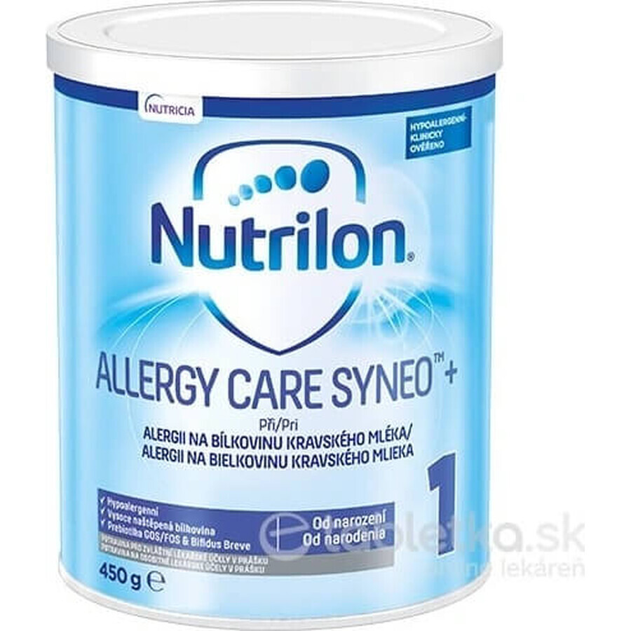 Nutrilon Allergy Care Syneo+ 1 1x450 g, latte speciale ipoallergenico per neonati