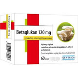 Generica Betaglucan 120 mg 1×60 cps, complément alimentaire