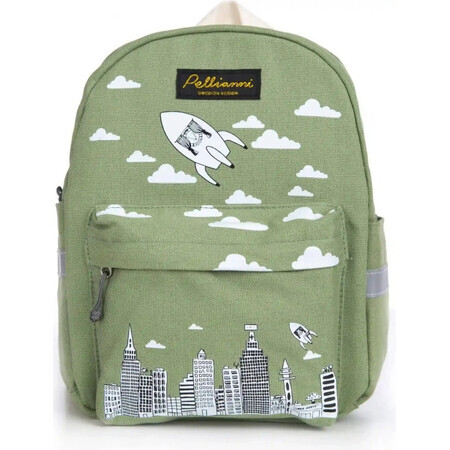 Mochila infantil PELLIANNI City Verde 1×1 piezas, mochila