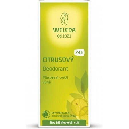 WELEDA Deodorant Citrus 1×200 ml, deodorant, refill - without spray