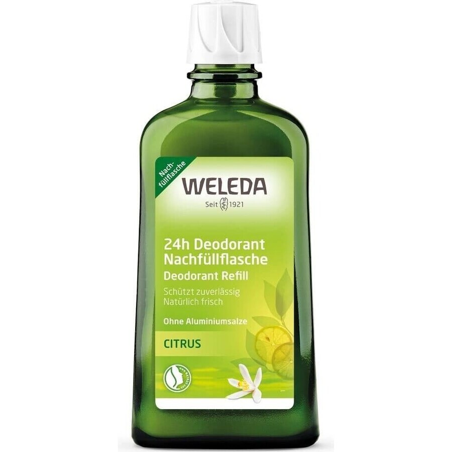 WELEDA Deodorant Citrus 1×200 ml, deodorant, refill - without spray