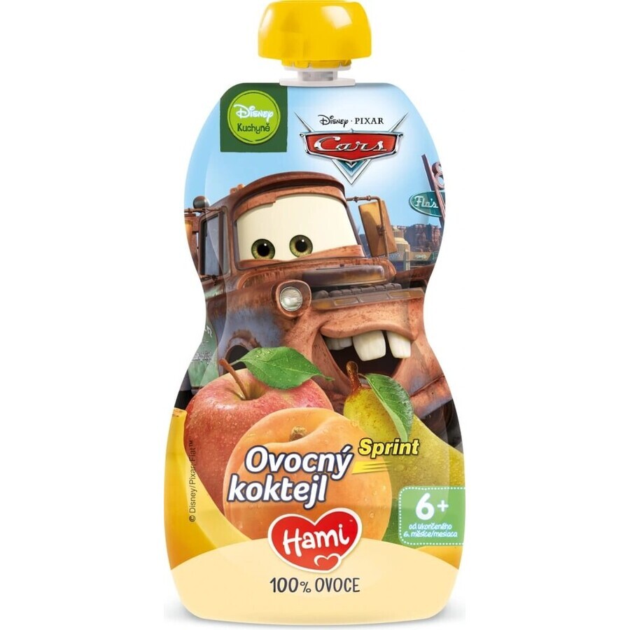 HAMI Disney Cars capsulă Cocktail de fructe 1×110 g, capsulă de fructe