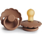 FRIGG Daisy sucette en caoutchouc Peach Bronze, 0-6m 1×1 pc, Peach Bronze, 0-6m 1×1 pc, sucette