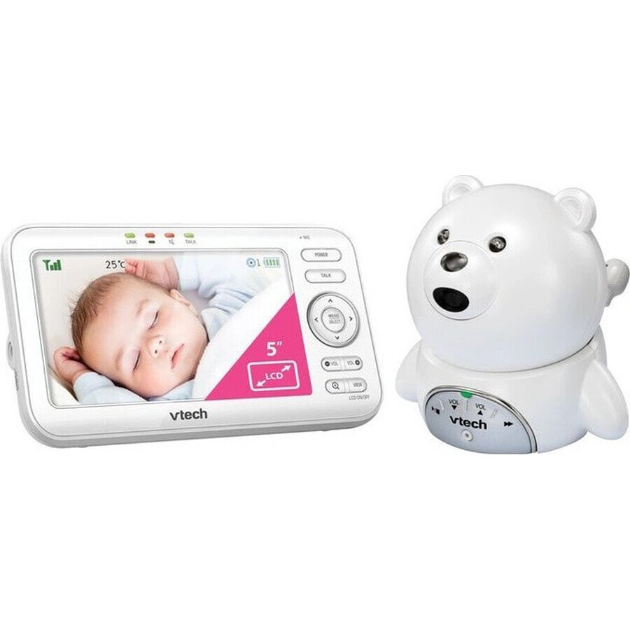 VTECH BM5150-BEAR, baby vidéo babysitter avec écran 5" 1×1pcs, babysitter