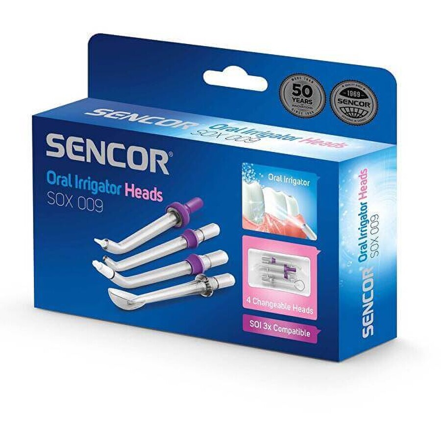 SENCOR SOX 009 SOX TESTS 1×33 pezzi, testine di ricambio per doccia orale