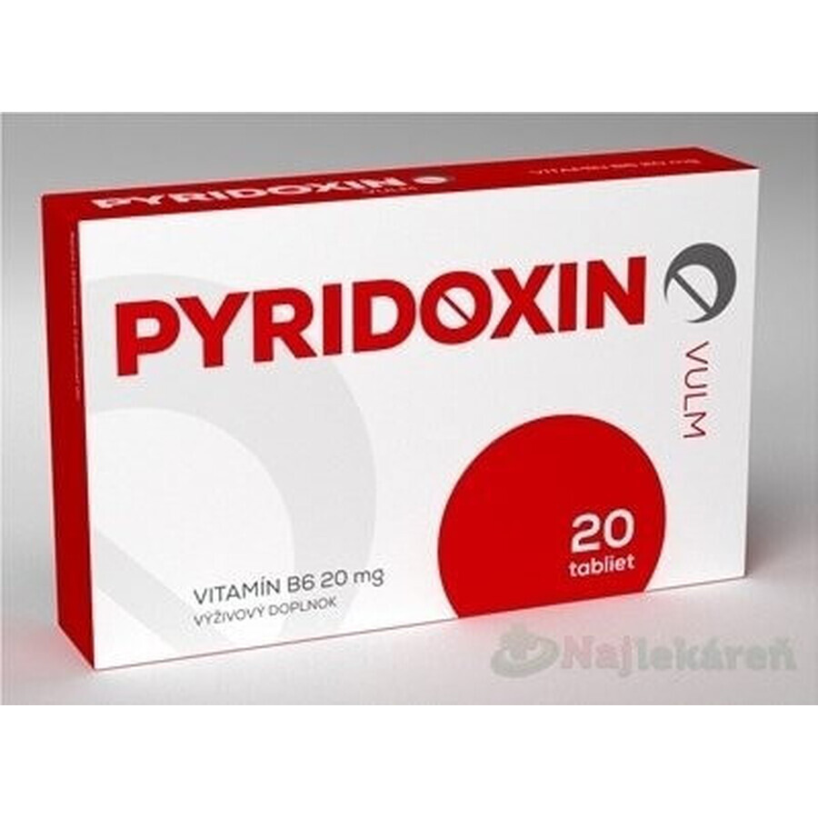 VULM PYRIDOXIN 1×20 tbl, food supplement