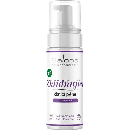 Saloos BIO Schiuma detergente lenitiva alla lavanda 1×150 ml, schiuma detergente