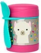 SKIP HOP Thermos alimentaire Zoo avec cuill&#232;re et fourchette Lama, 12 m+ 1&#215;325 ml , thermos alimentaire