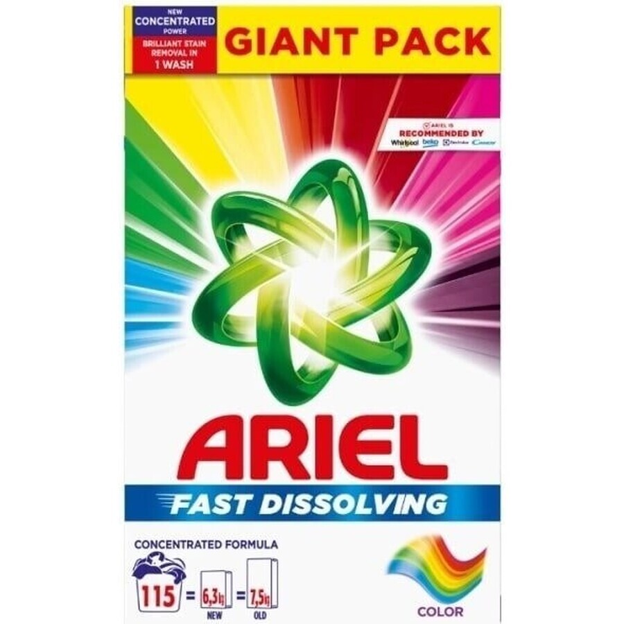 Ariel Powder 6.325kg/115PD Colour 1×6.32kg poudre