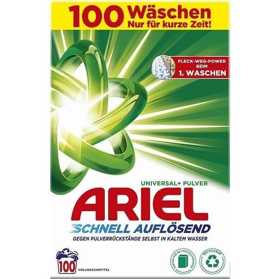 Ariel Powder 6 kg / 100PD Universal+ 1×6 kg, poudre à laver