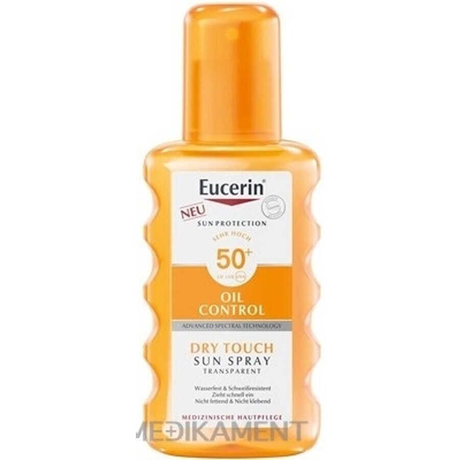 Eucerin SUN Dry Touch OIL CONTROL SPF 50+ 1×200 ml, heldere spray