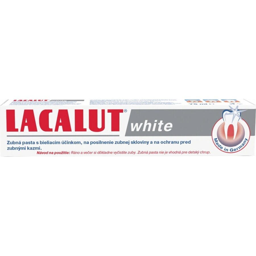 LACALUT WHITE TOOTH PASTE 1×75 ml, pâte