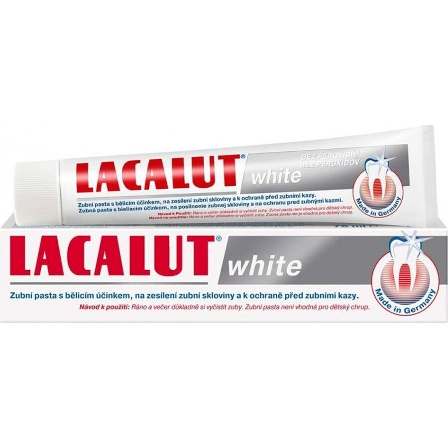 LACALUT WHITE TOOTH PASTE 1×75 ml, pâte