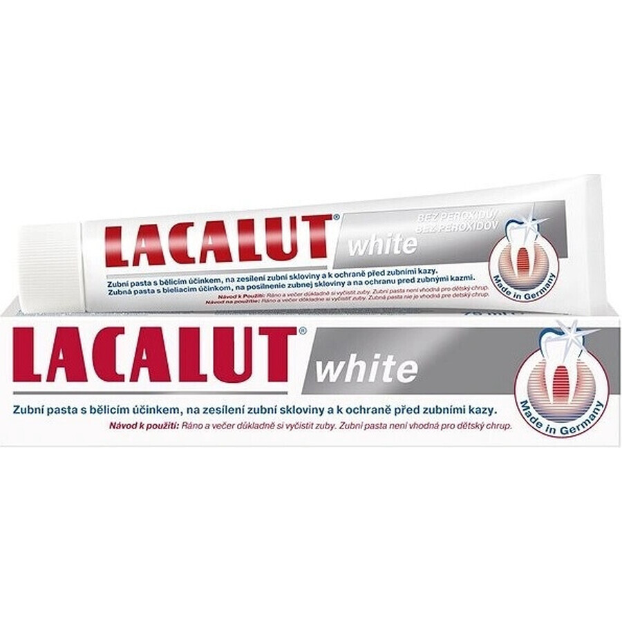 LACALUT WHITE TOOTH PASTE 1×75 ml, pâte