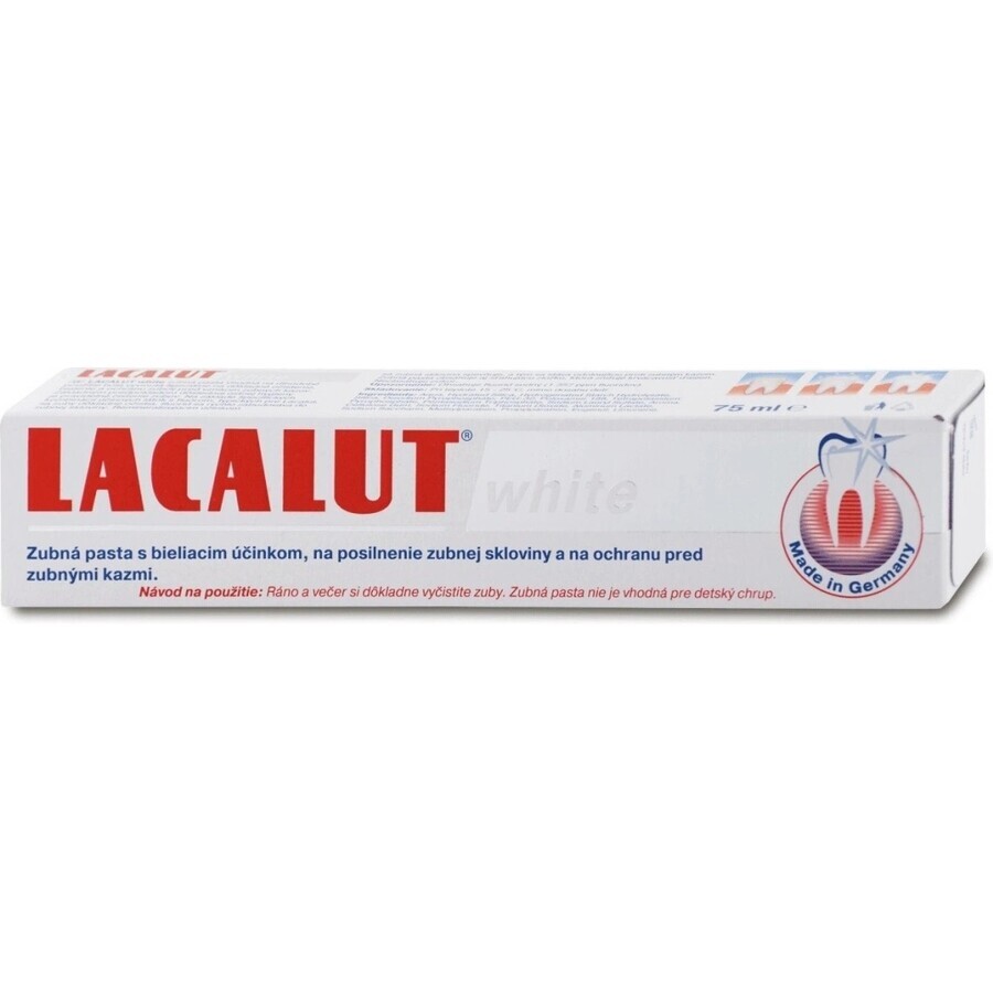 LACALUT WHITE TOOTH PASTE 1×75 ml, pâte