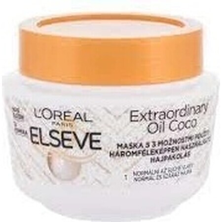 L'Oréal Paris Elseve Elseve Olio Straordinario Coco Mask, 300 ml 1×300 ml maschera