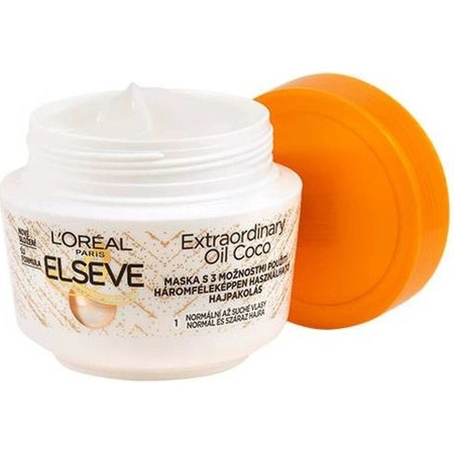 L'Oréal Paris Elseve Elseve Olio Straordinario Coco Mask, 300 ml 1×300 ml maschera