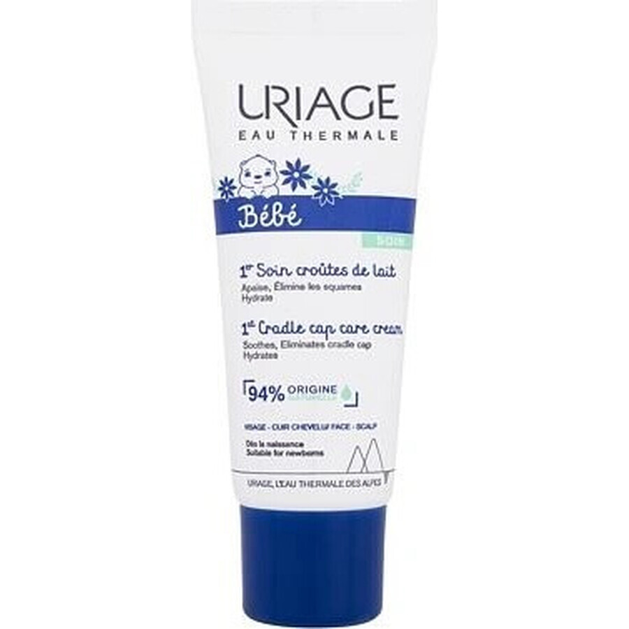 URIAGE BÉBÉ 1st Cradle Cap Care Cream, 40ml 1×40 ml, milk thistle cream