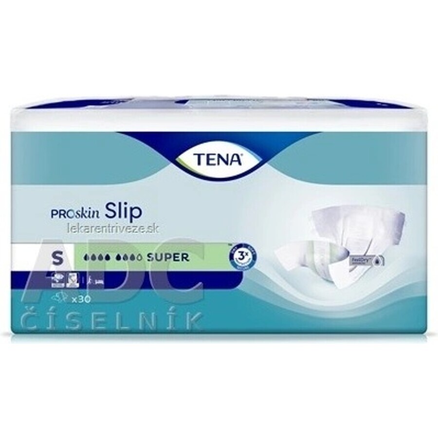 TENA Super S Slip 1×30 pezzi, slip per pannolini