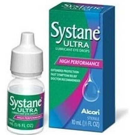 SYSTANE ULTRA Sans conservateur 1×10 ml, collyre hydratant (solution stérile)