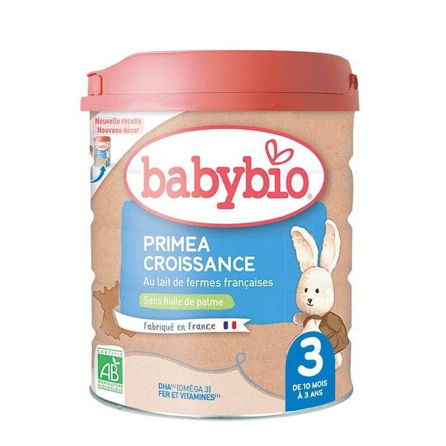 BABYBIO PRIMEA 3 Croissance organic infant milk (800 g) 1×800 g